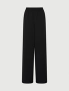 Stilla Sheer Stripe Satin Trousers - Black by Marella — view 4