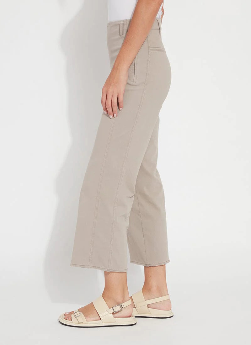 Payton Wide Leg Crop - French Beige by Lysse — alternate view