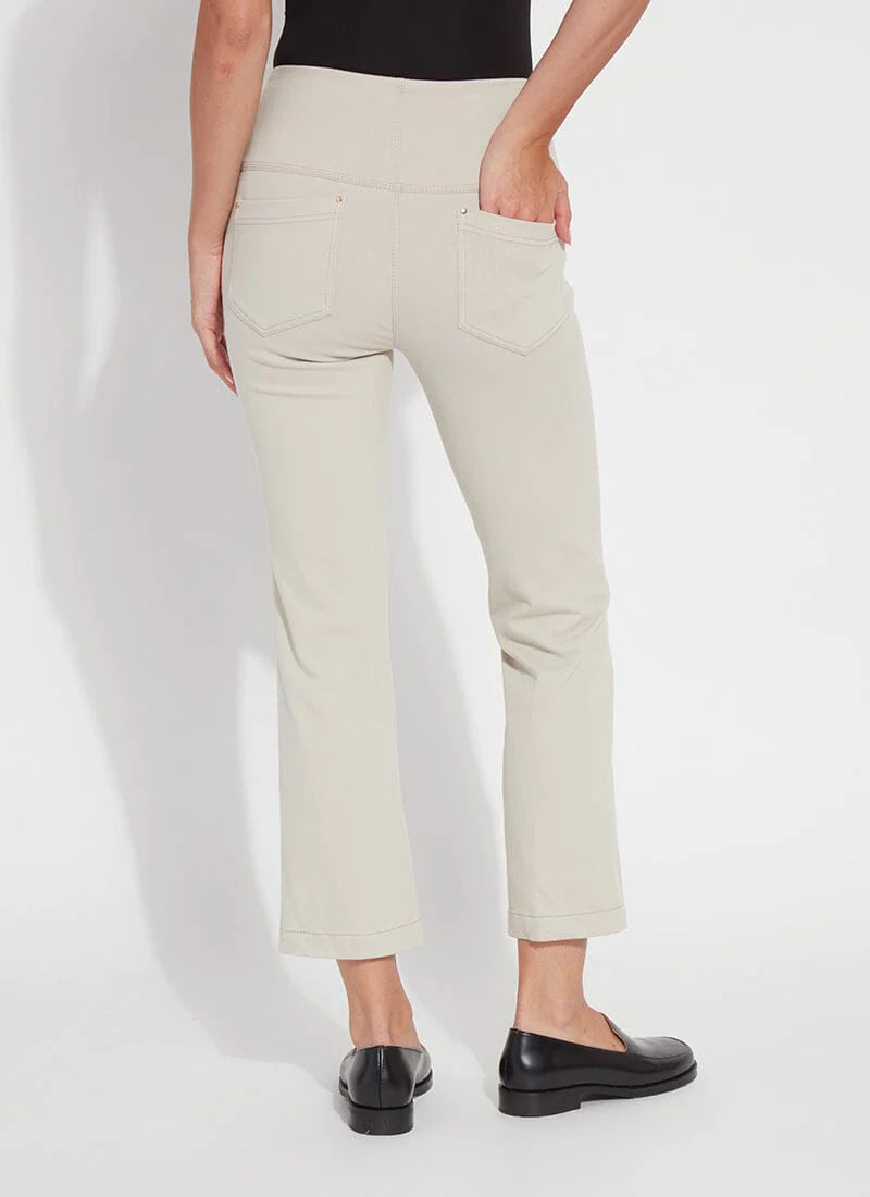 Ankle Baby Bootcut Denim - Washed Chino by Lysse — view 3