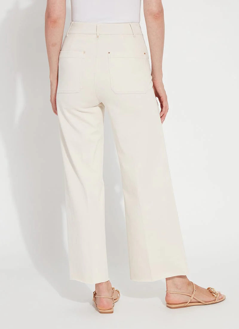 Erin Wide Leg Denim - Oat by Lysse — view 3