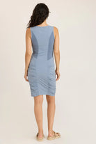 Raymond Dress - Orion Blue Pigment by XCVI — view 3