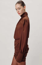 Yebba Dress - Chocolate by Ronny Kobo — alternate view