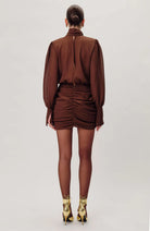 Yebba Dress - Chocolate by Ronny Kobo — view 3
