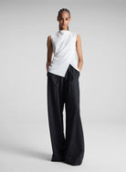 Amira Ruched Sleeveless Top - Off White by A.L.C — view 3
