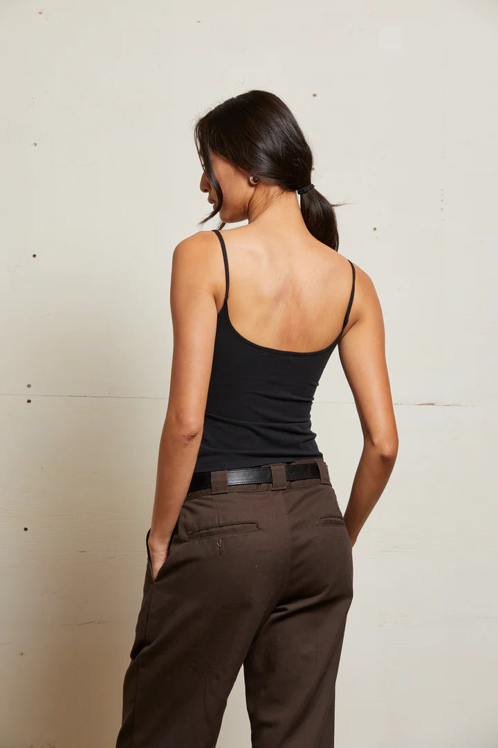 Bea 90s Camisole - Black by perfectwhitetee — view 3