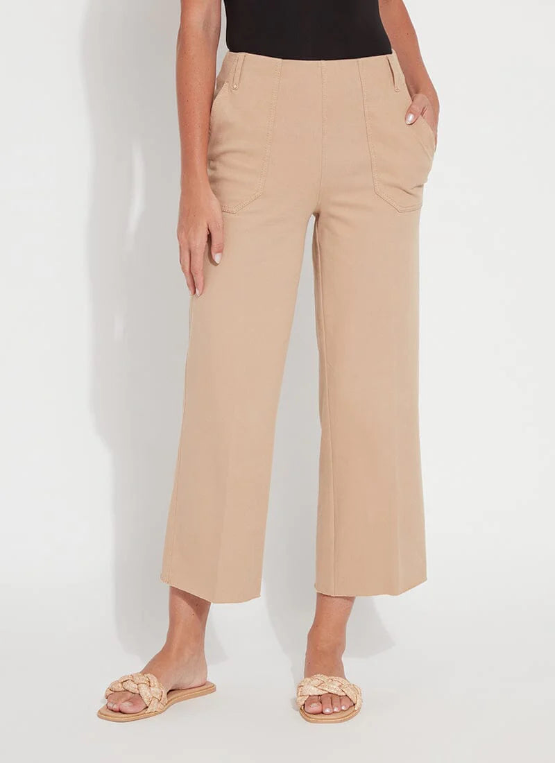 Athena Wide Leg Crop - Desert Tan by Lysse | 25 South Boutiques