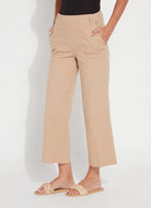 Athena Wide Leg Crop - Desert Tan by Lysse — alternate view