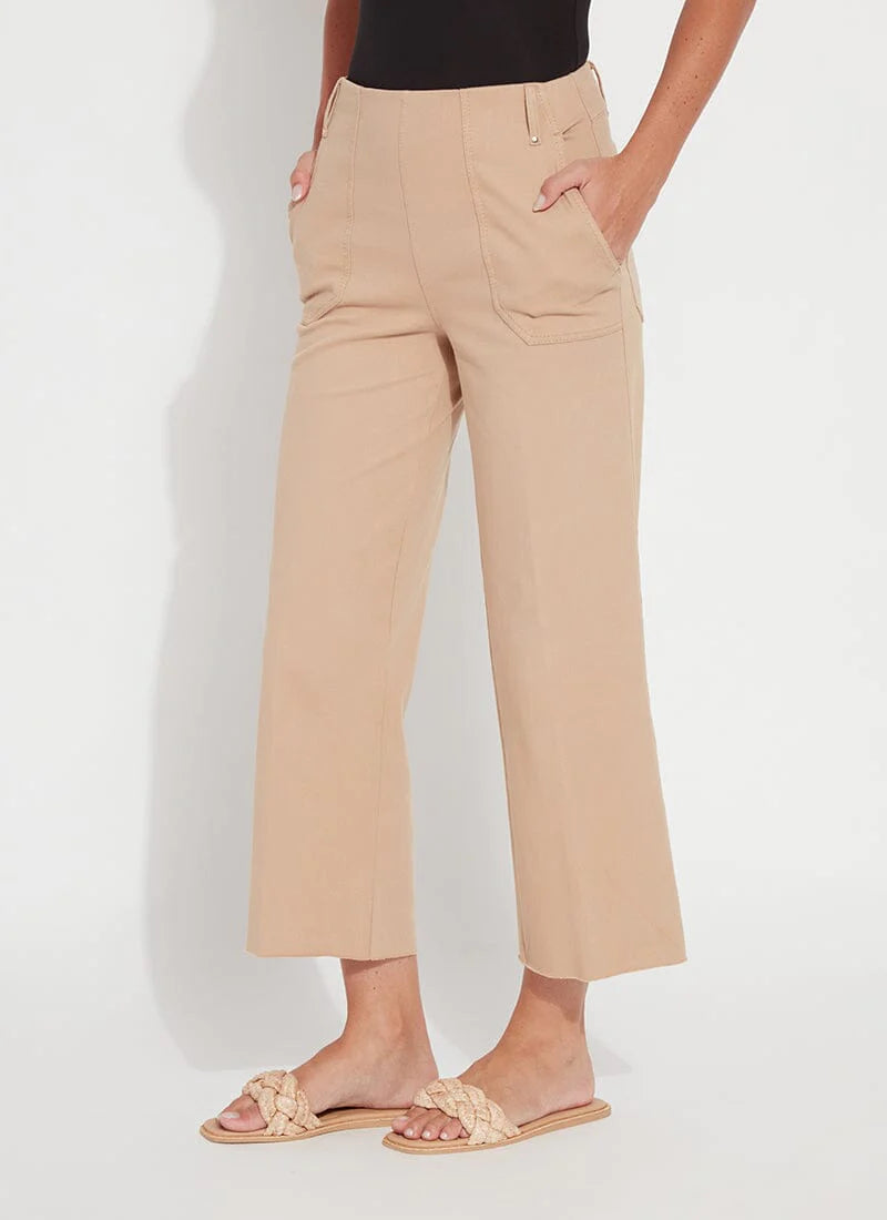 Athena Wide Leg Crop - Desert Tan by Lysse — alternate view