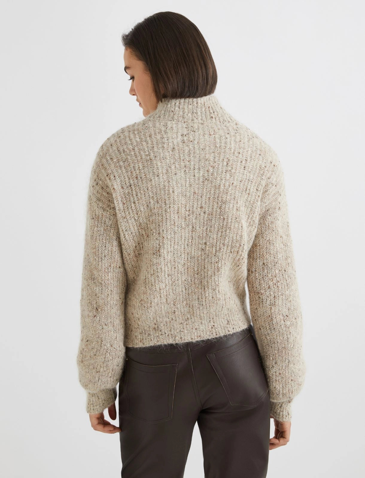 Delia Mohair Alpaca Sweater - Ivory by Marella — view 3