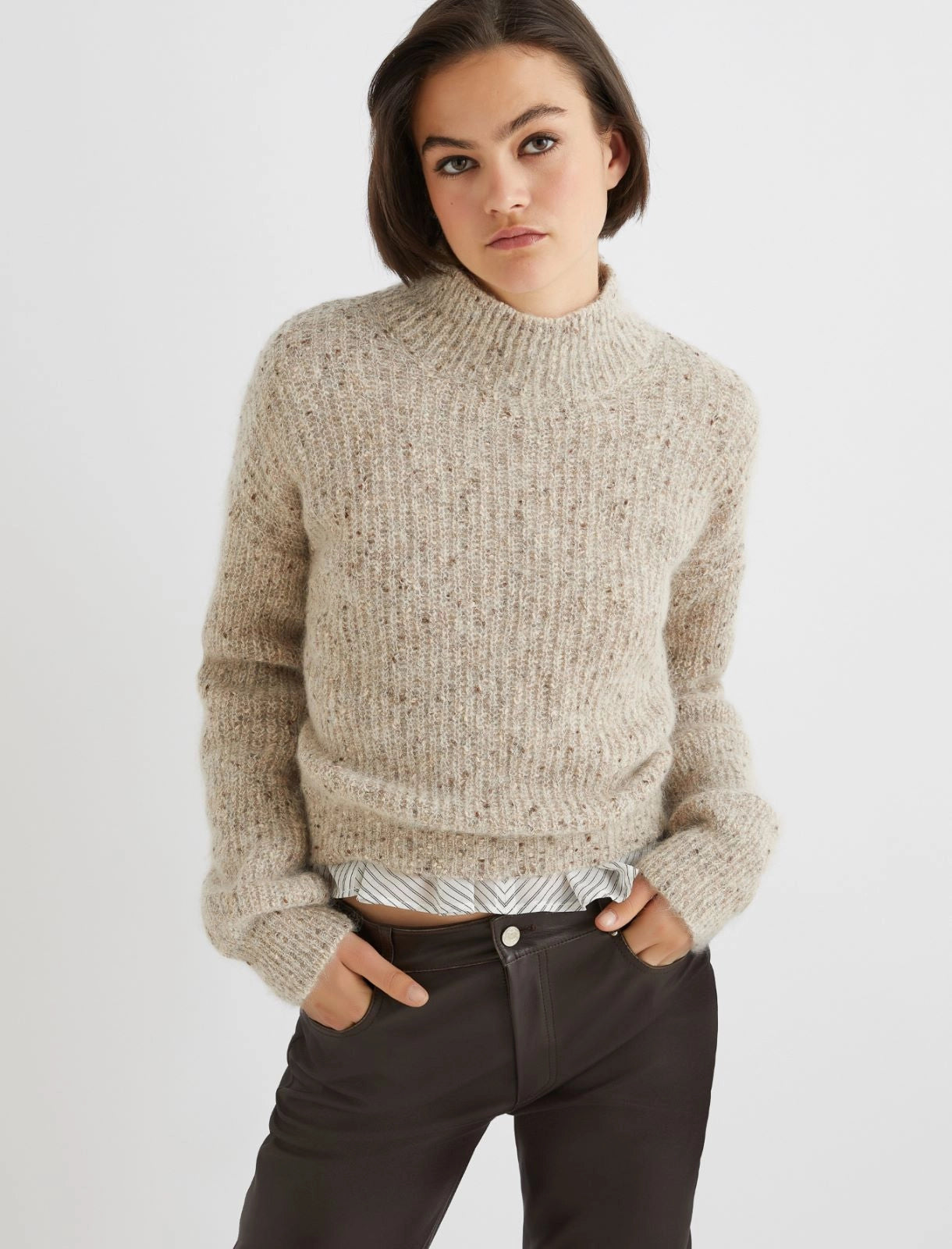 Delia Mohair Alpaca Sweater - Ivory by Marella | 25 South Boutiques