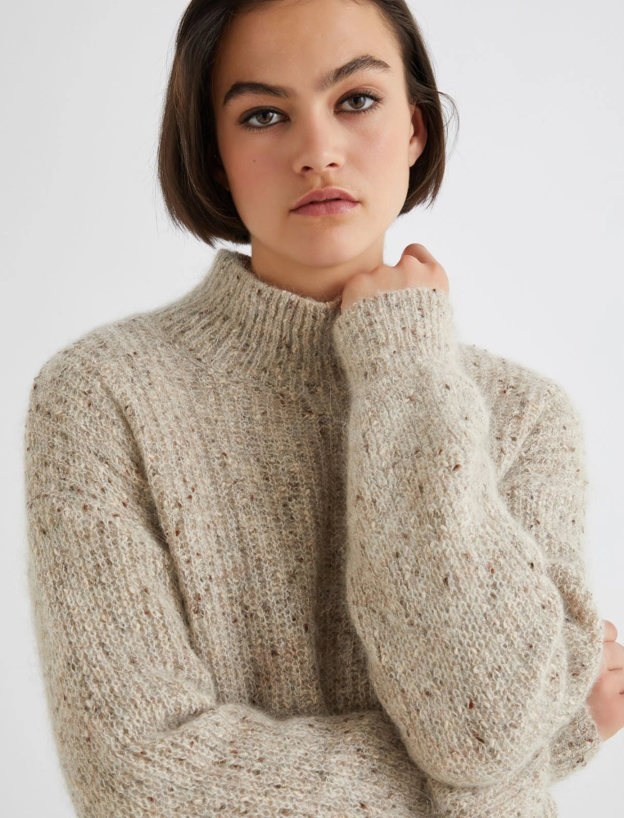 Delia Mohair Alpaca Sweater - Ivory by Marella — alternate view