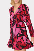 Liv Pleated Dress - Dream Pink Rose by Milly — alternate view