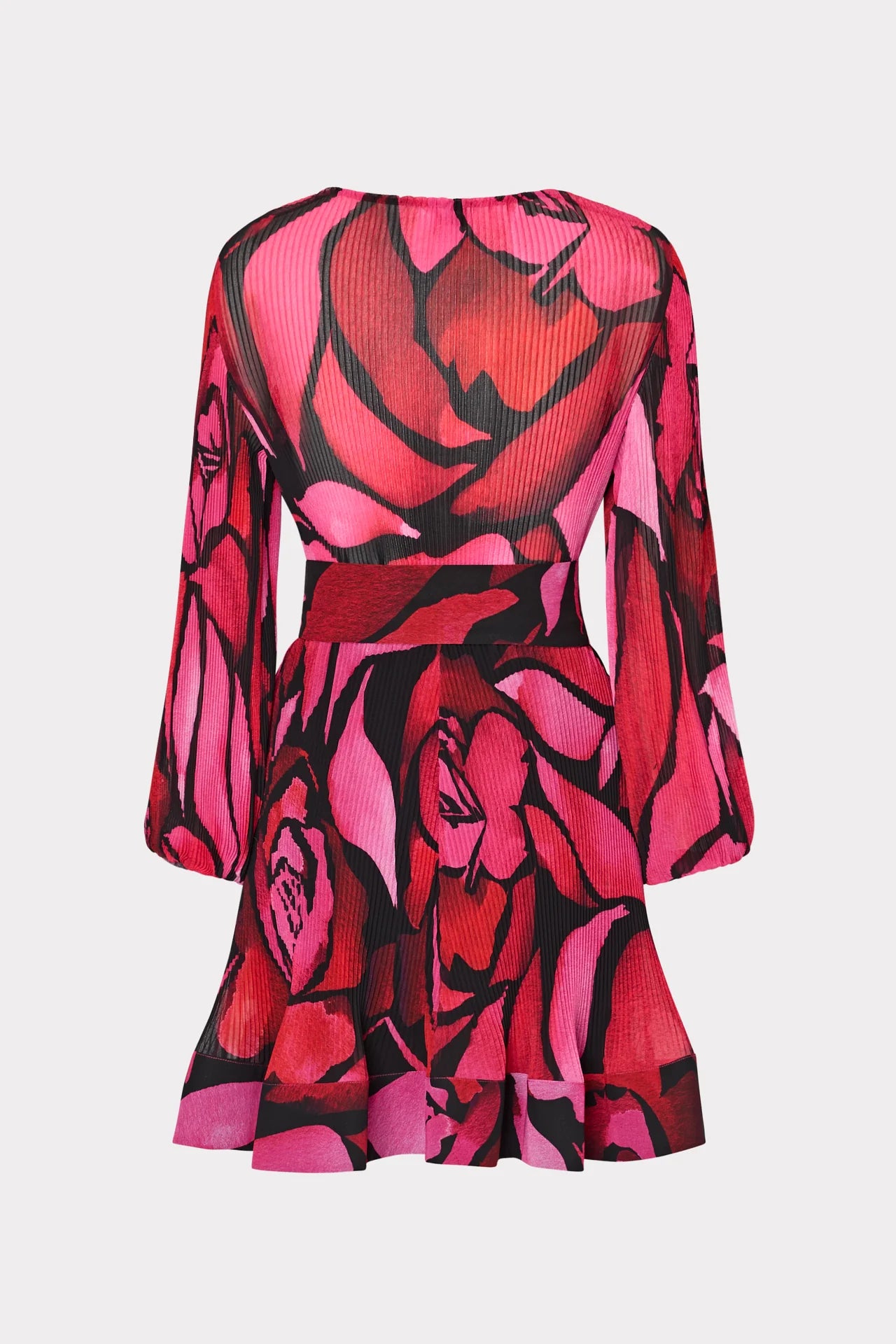 Liv Pleated Dress - Dream Pink Rose by Milly — view 5