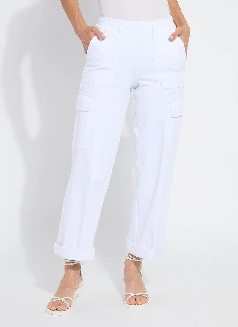Scout Cuffed Cargo - White by Lysse | 25 South Boutiques