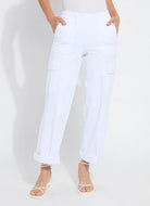 Scout Cuffed Cargo - White by Lysse | 25 South Boutiques