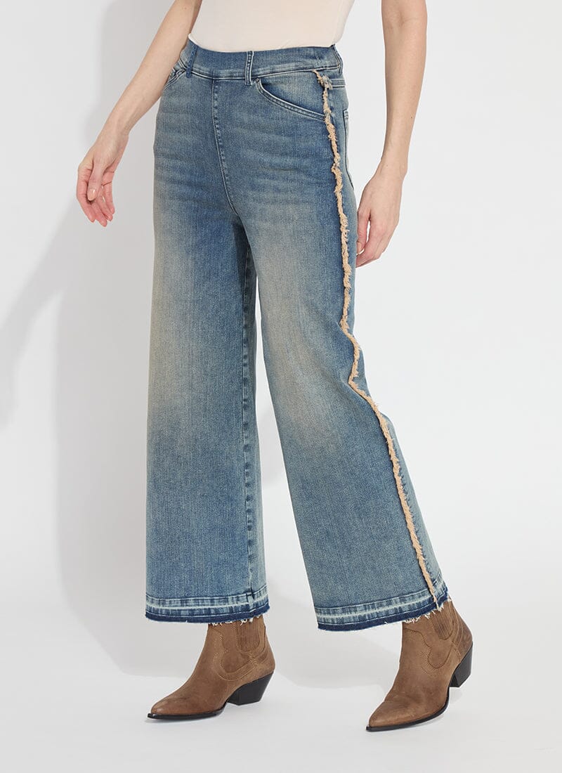 'Holding Power' Era Wide Leg Premium Denim - Nutshell Dye by Lysse — alternate view