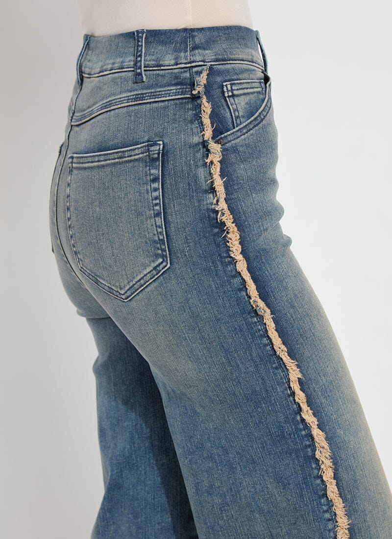 'Holding Power' Era Wide Leg Premium Denim - Nutshell Dye by Lysse — view 3