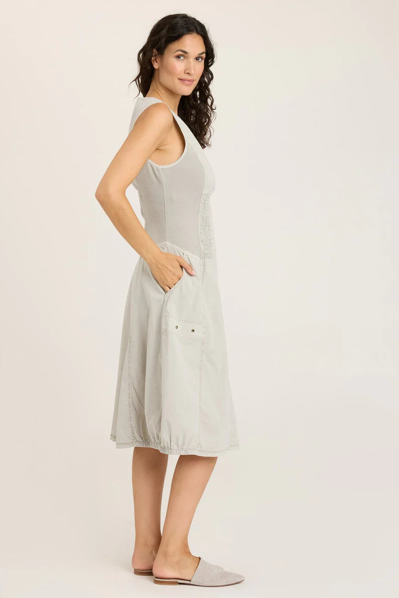 Gibbon Tank Dress - Whitecap Pigment by XCVI — alternate view