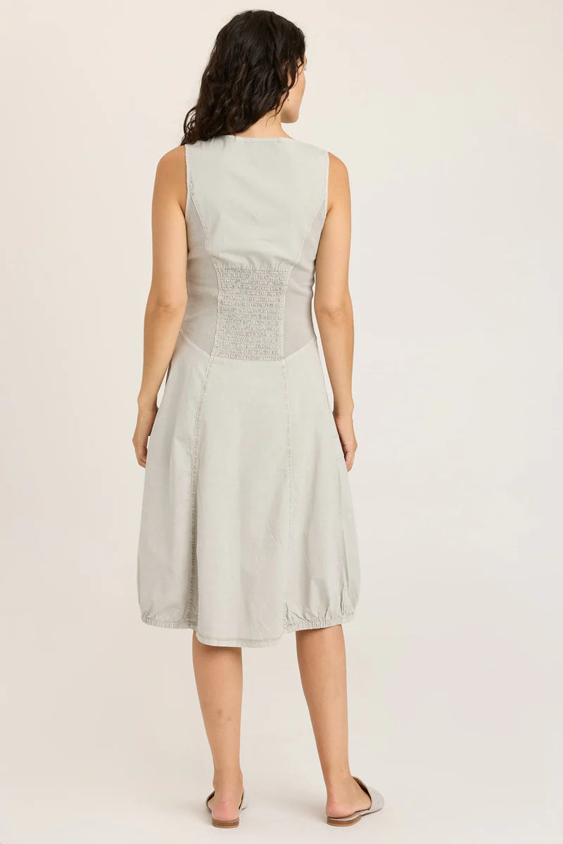 Gibbon Tank Dress - Whitecap Pigment by XCVI — view 3