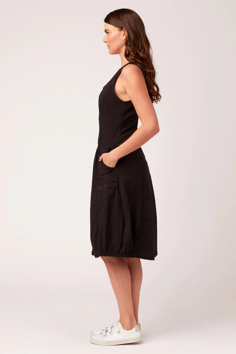 Gibbon Tank Dress - Black by XCVI — alternate view