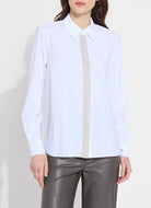 Connie Micro Beaded Shirt - White by Lysse | 25 South Boutiques