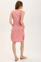 Twill Penta Dress - Distress Wash Rose by XCVI — view 3