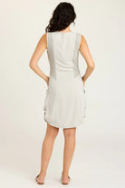 Twill Penta Dress - Whitecap Pigment by XCVI — view 3