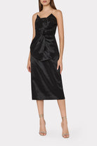 Harlow Bow Taffeta Strapless Dress - Black by Milly | 25 South Boutiques
