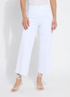 Layton Wide Leg Crop - White by Lysse | 25 South Boutiques
