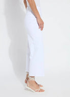 Layton Wide Leg Crop - White by Lysse — alternate view