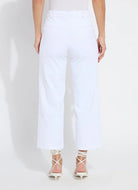 Layton Wide Leg Crop - White by Lysse — view 3