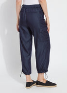 Monique Tailored Cargo - Solid Indigo by Lysse — view 3