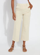 Pamela Utilitarian Wide Leg Crop - Ecru by Lysse | 25 South Boutiques