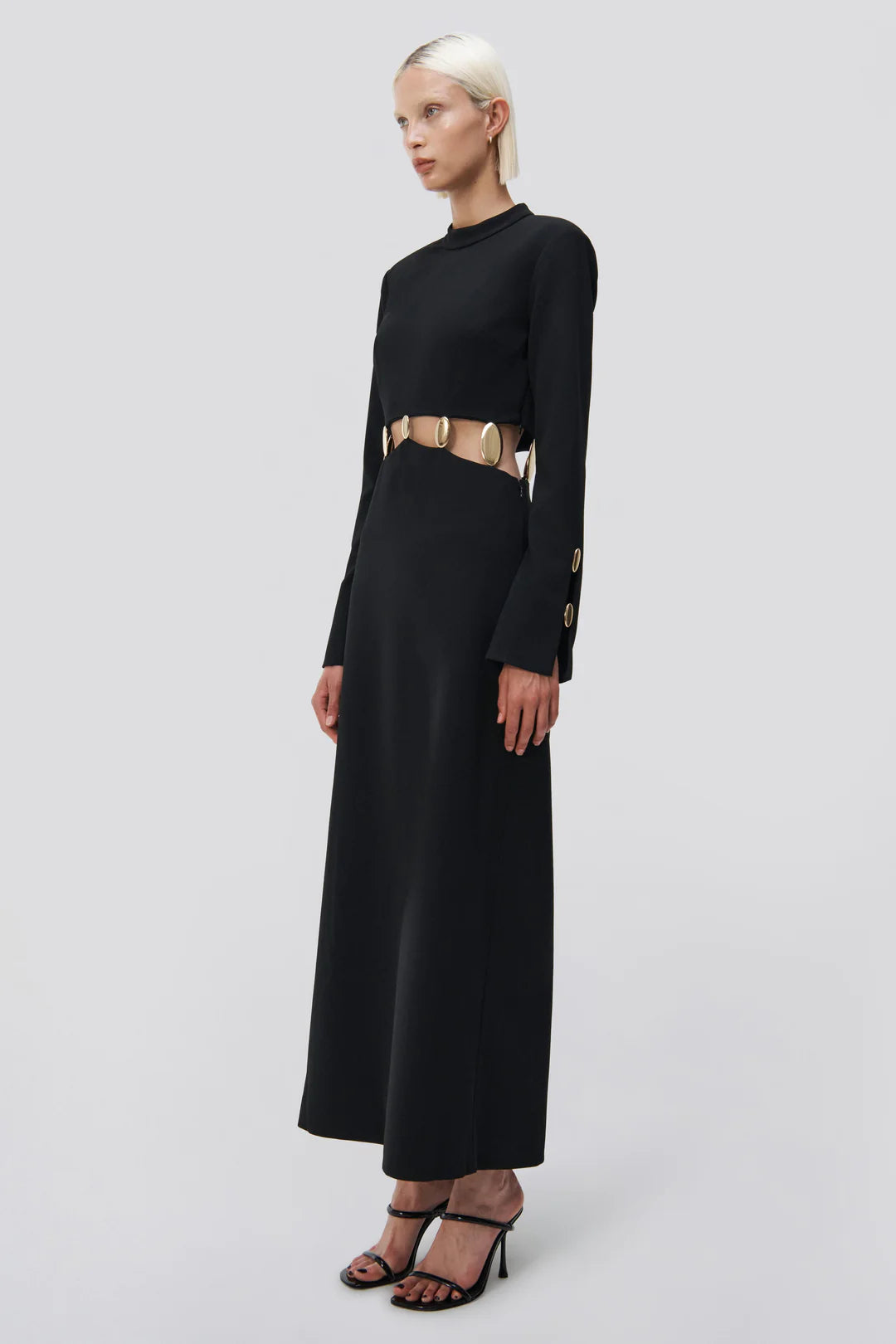 Gloria Gown - Black by Jonathan Simkhai — view 3