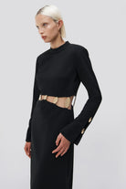 Gloria Gown - Black by Jonathan Simkhai — alternate view