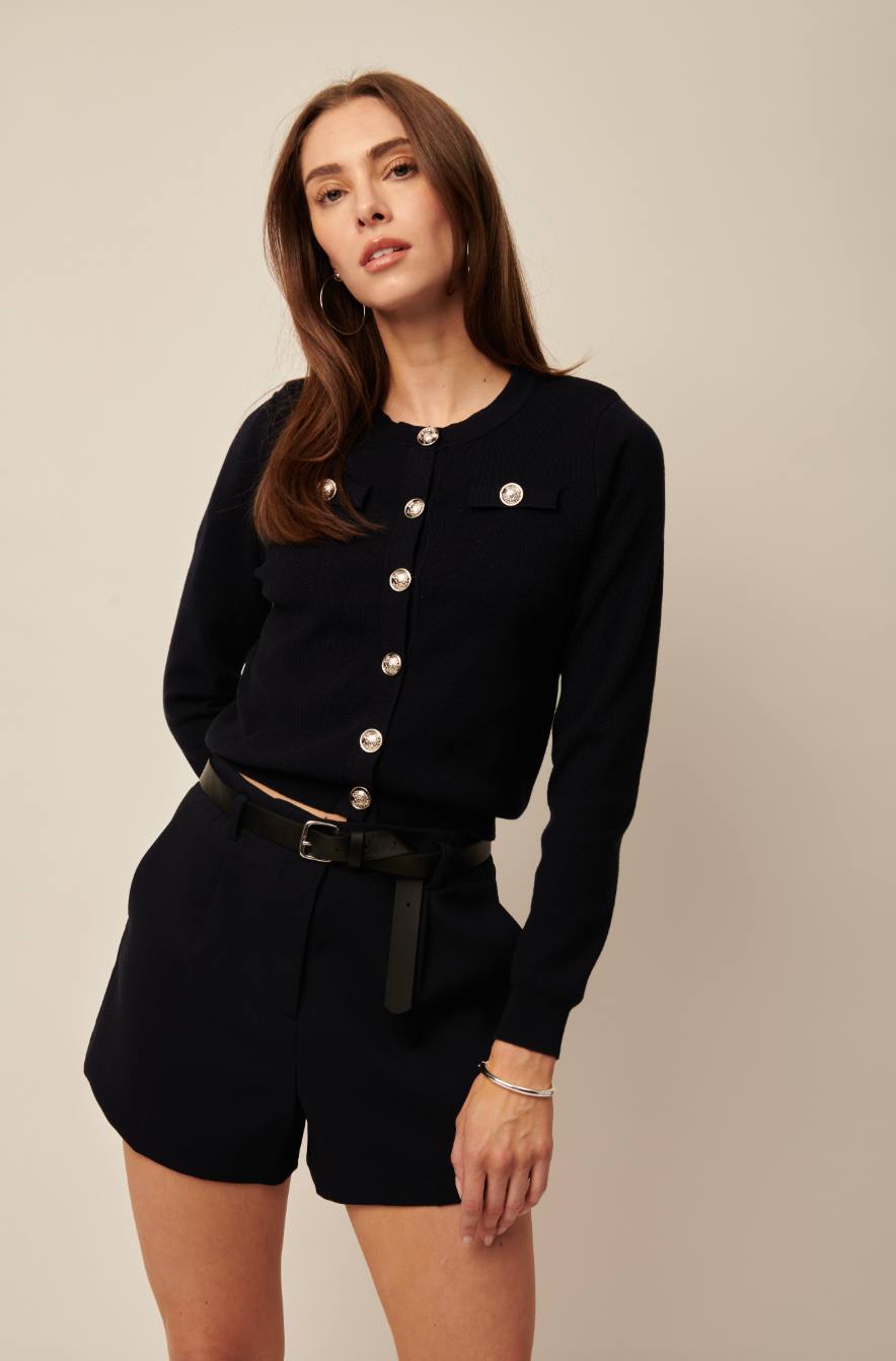 Rhea Cardigan - Midnight by Line | 25 South Boutiques