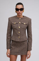 Jerry Jacket - Oxblood Multi by Ronny Kobo | 25 South Boutiques