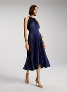 Renzo II Pleated Midi Dress - Riviera by A.L.C — view 3