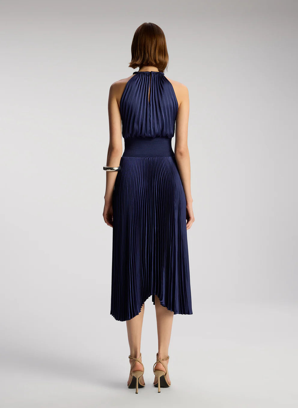 Renzo II Pleated Midi Dress - Riviera by A.L.C — view 5