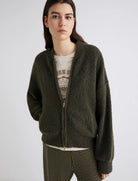 Oronte Bouclé Bomber Jacket - Khaki by Marella | 25 South Boutiques