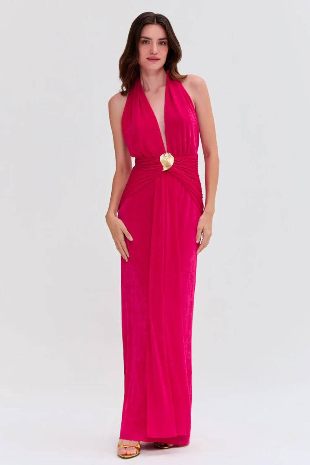 Radiant Jersey Halterneck - Pink by PatBo — alternate view