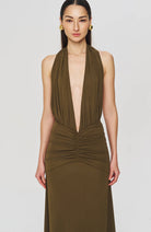 Labelle Dress - Olive by Ronny Kobo — alternate view