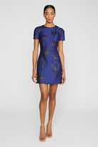 Liana Short Sleeve Short Dress - Marine Black by ML Monique Lhuillier | 25 South Boutiques