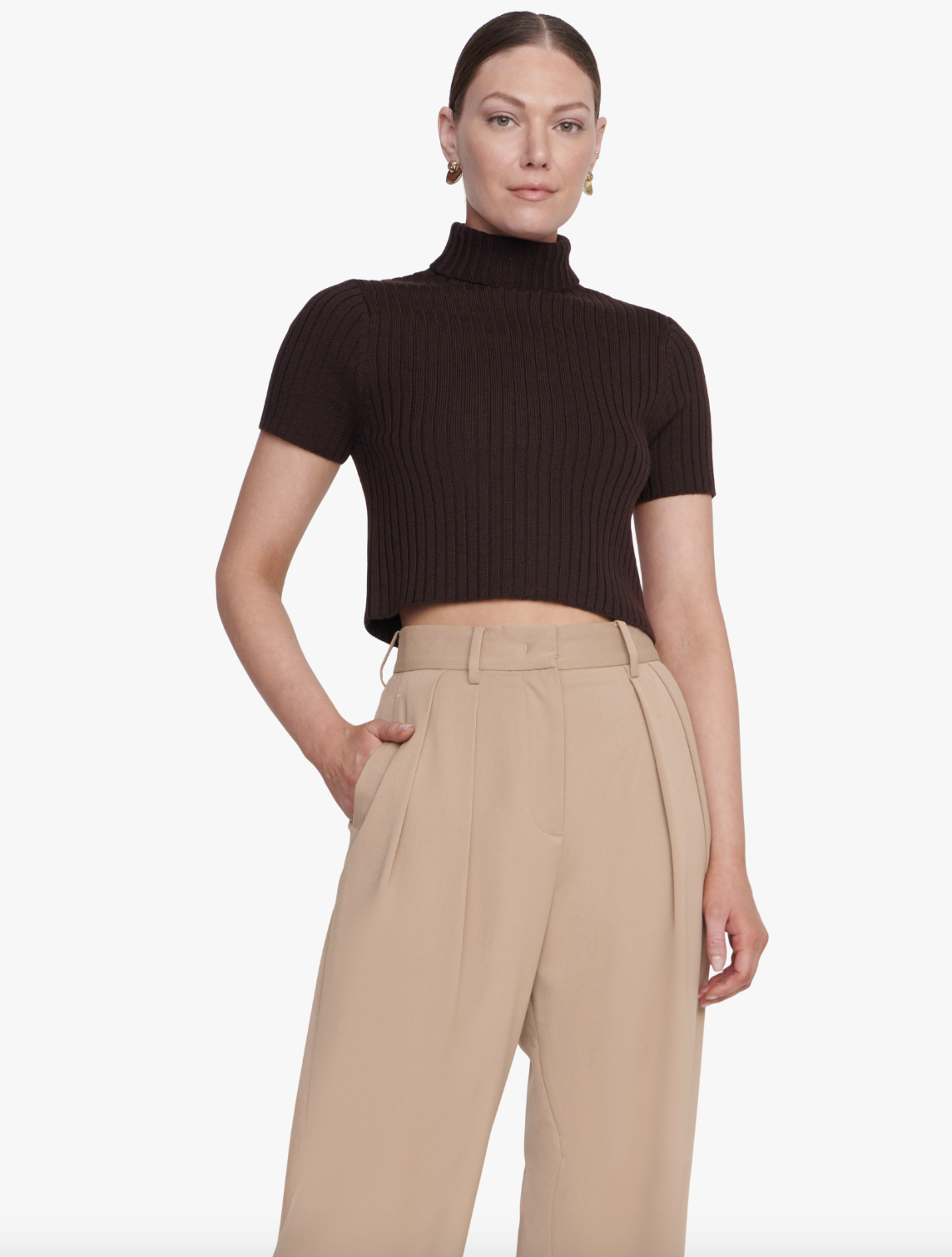 Lilou Top - Dark Chocolate by STAUD | 25 South Boutiques