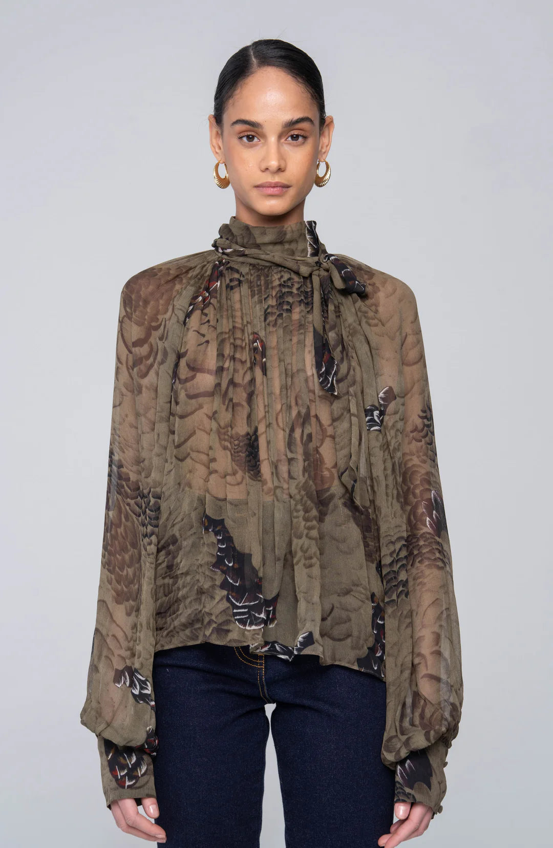 Zenia Top - Jade Camo by Ronny Kobo | 25 South Boutiques