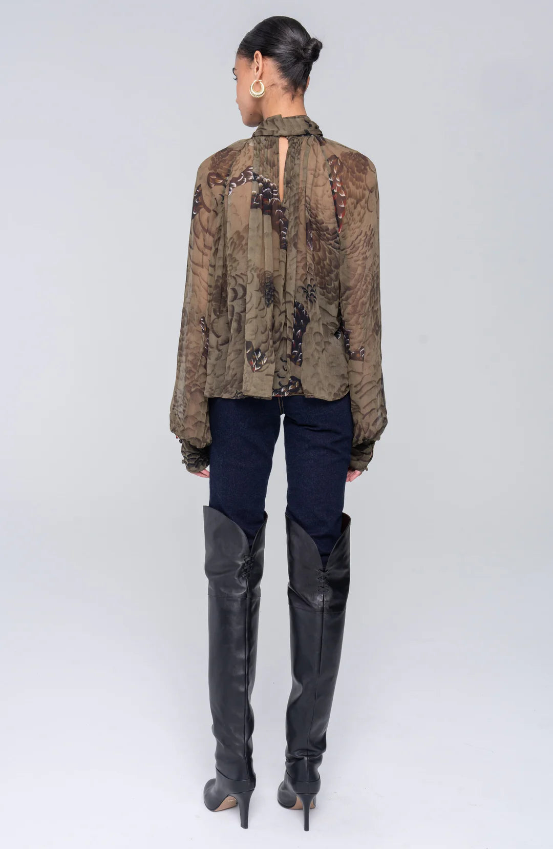 Zenia Top - Jade Camo by Ronny Kobo — alternate view