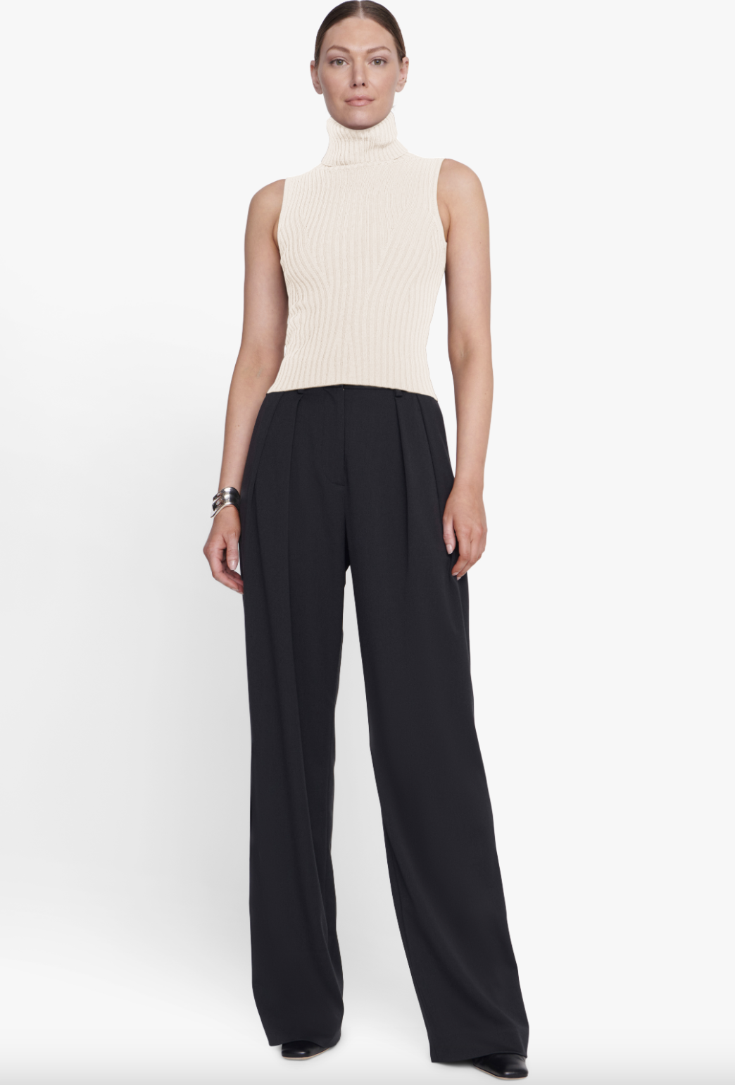 Callum Top - Ivory by STAUD — alternate view