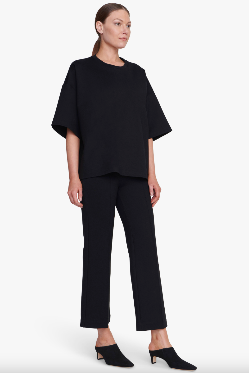 Knack Pant - Black by STAUD — view 3