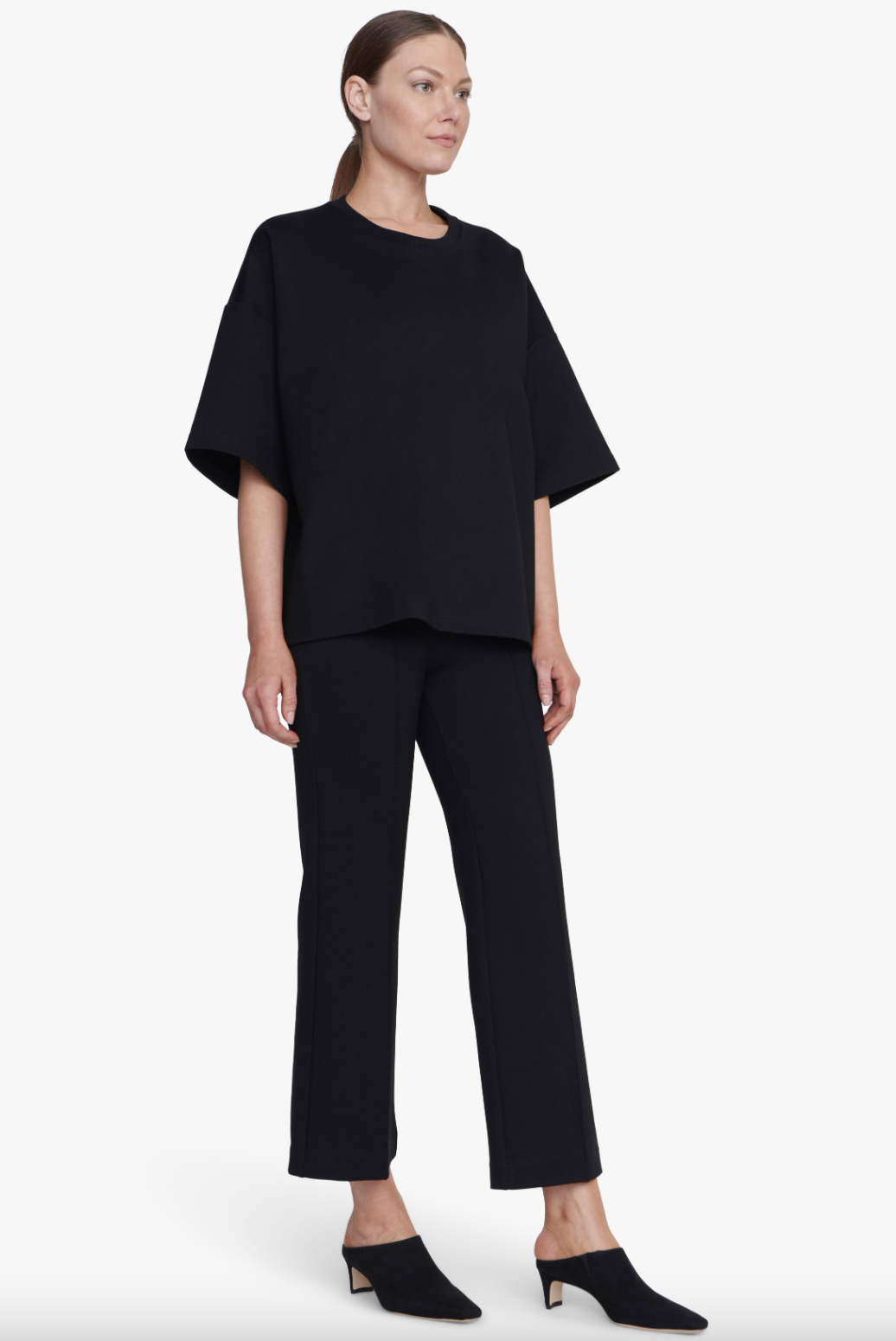Knack Pant - Black by STAUD — view 3