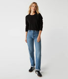 Clarissa Long Sleeve Top - Black by Michael Stars — alternate view